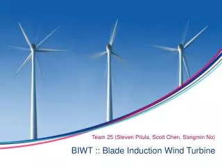 BIWT :: Blade Induction Wind Turbine