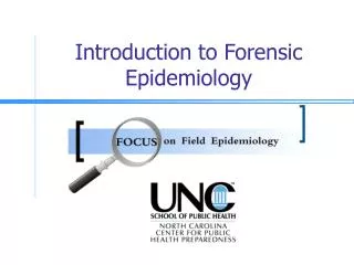 Introduction to Forensic Epidemiology