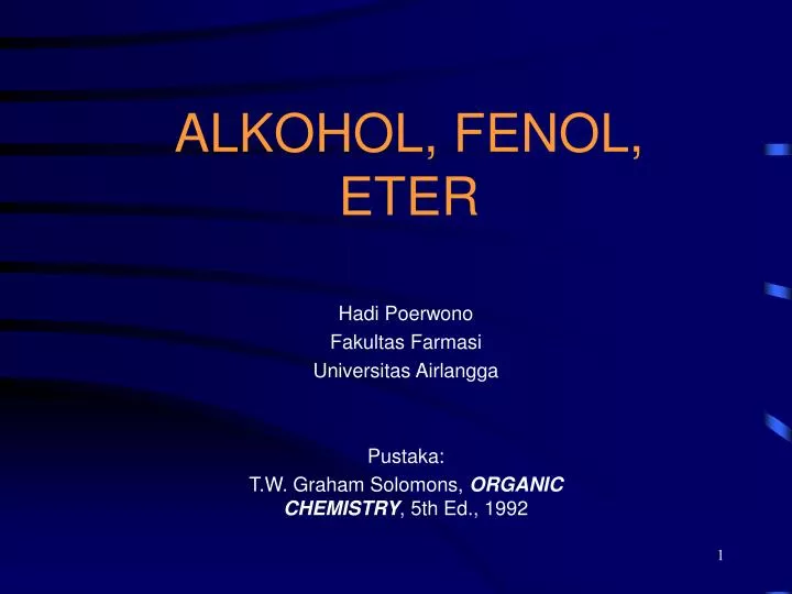 alkohol fenol eter