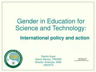 Gender in Education for Science and Technology: International ...