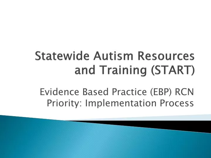 statewide autism resources and training start
