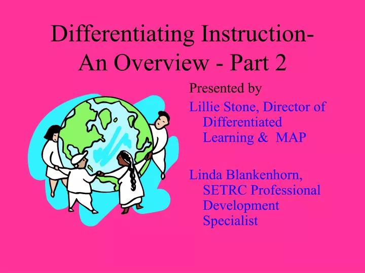 differentiating instruction an overview part 2