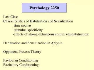 Psychology 2250