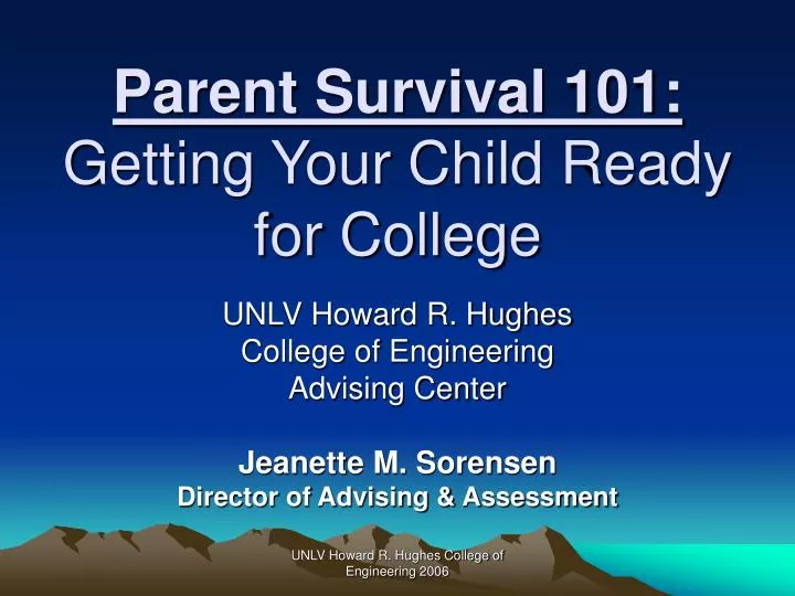 parent survival 101 getting your child ready for college