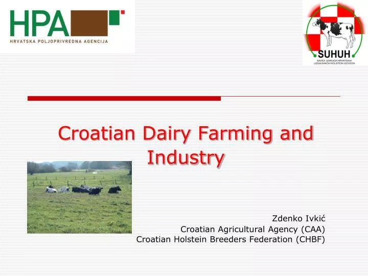 croatian dairy farming and industry