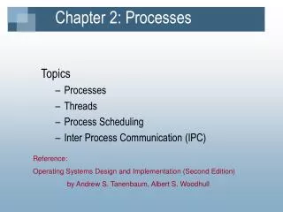Chapter 2: Processes