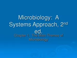 microbiology a systems approach 2 nd ed