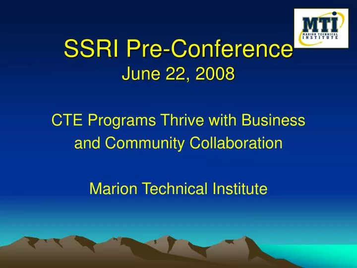 ssri pre conference june 22 2008
