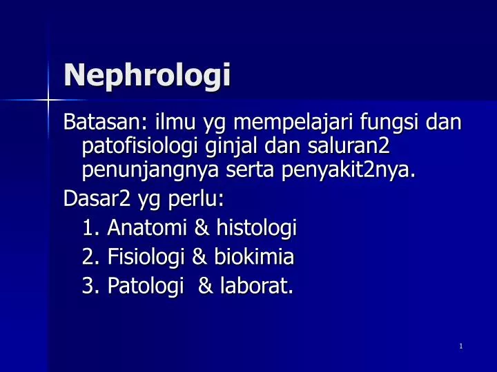nephrologi