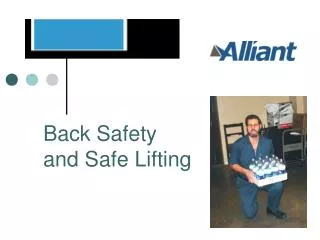 Back Safety and Safe Lifting