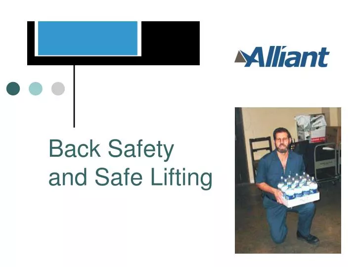 back safety and safe lifting
