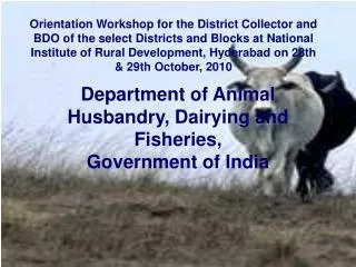 Department of Animal Husbandry, Dairying and Fisheries, Government of India