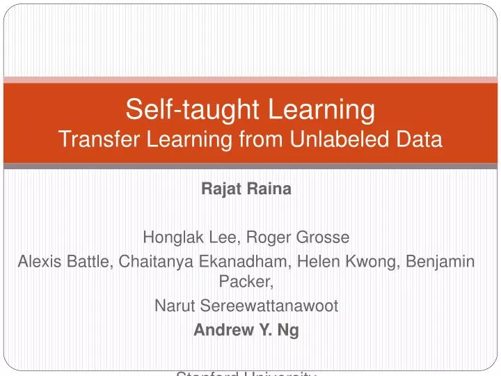 self taught learning transfer learning from unlabeled data