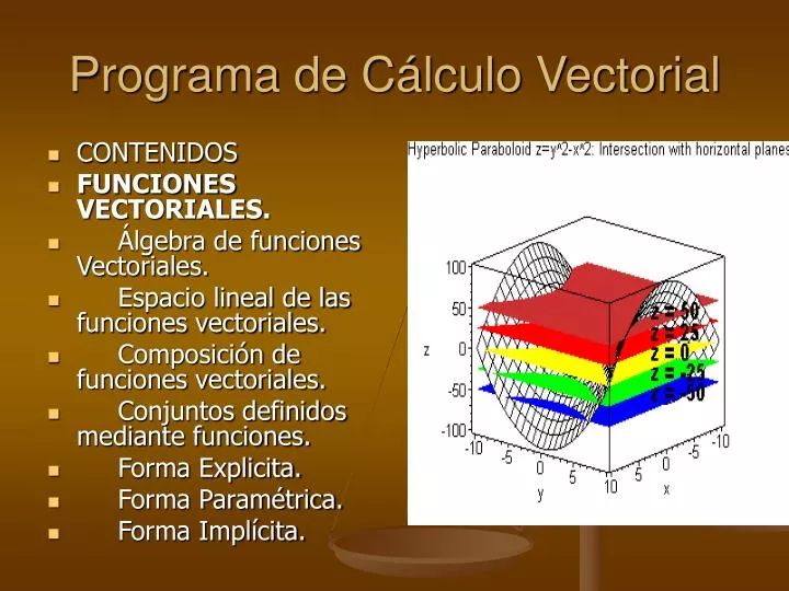 programa de c lculo vectorial