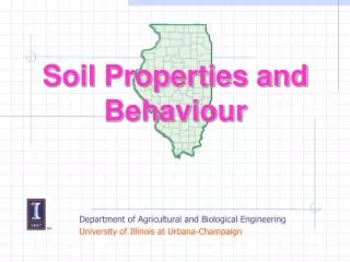 Soil Properties and Behaviour