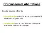 Chromosomal Aberrations - slide 1