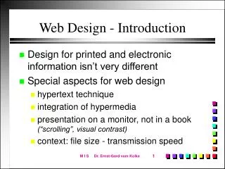 Web Design - Introduction