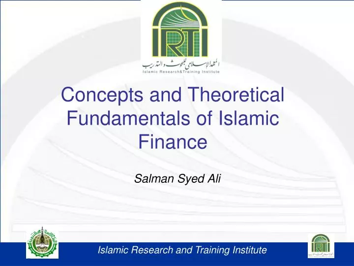 concepts and theoretical fundamentals of islamic finance