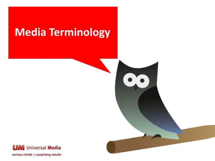 media terminology