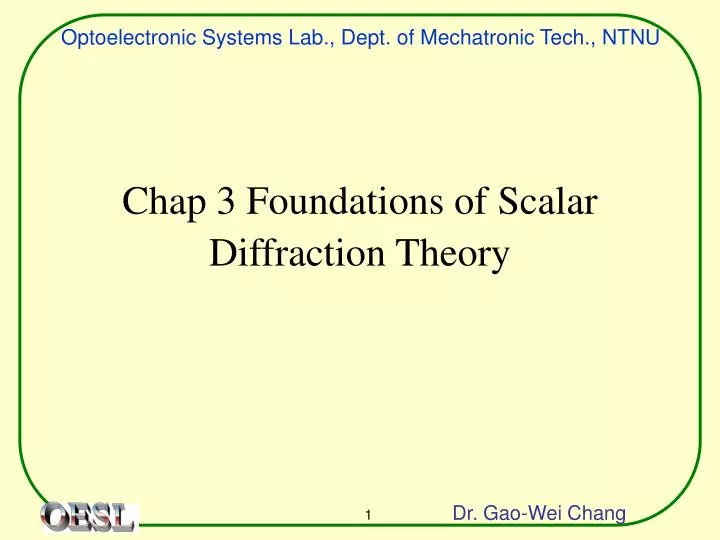 chap 3 foundations of scalar diffraction theory