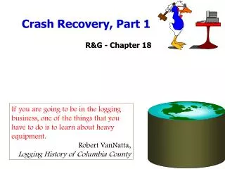 Crash Recovery, Part 1