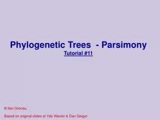 Phylogenetic Trees - Parsimony Tutorial #11