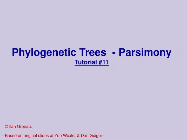 phylogenetic trees parsimony tutorial 11