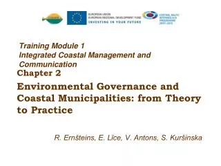 Training Module 1 Integrated Coastal Management and Communication