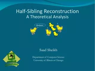 Half-Sibling Reconstruction A Theoretical Analysis