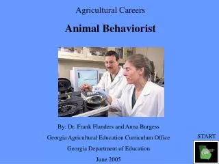 Agricultural Careers Animal Behaviorist
