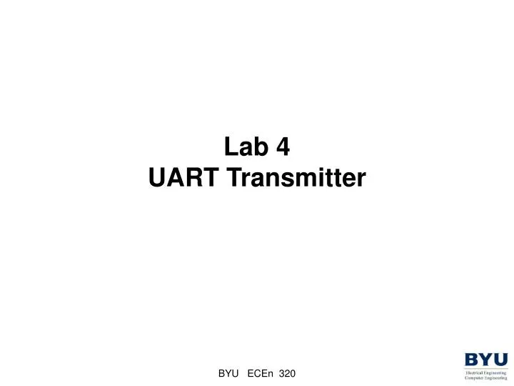 lab 4 uart transmitter