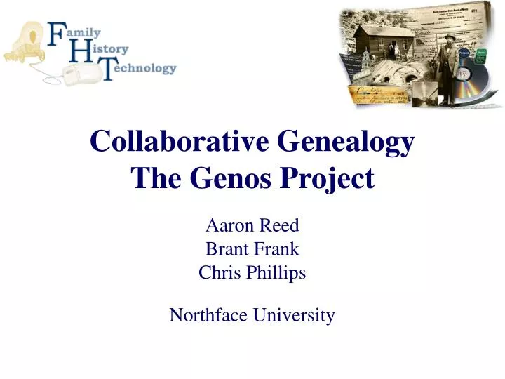 collaborative genealogy the genos project