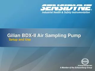 Gilian BDX-II Air Sampling Pump