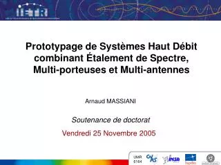 prototypage de syst mes haut d bit combinant talement de spectre multi porteuses et multi antennes