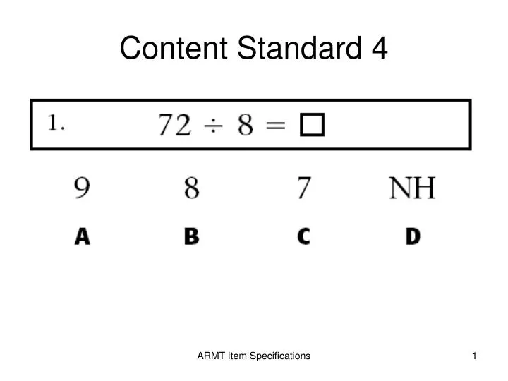 content standard 4
