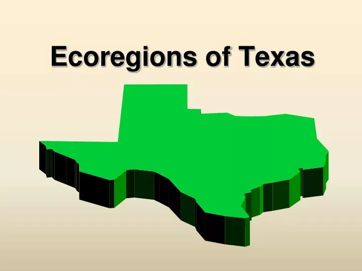 ecoregions of texas