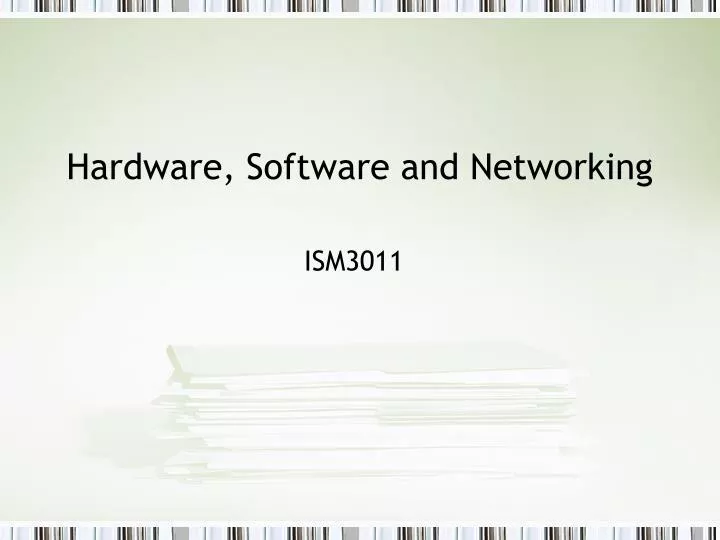 hardware software and networking