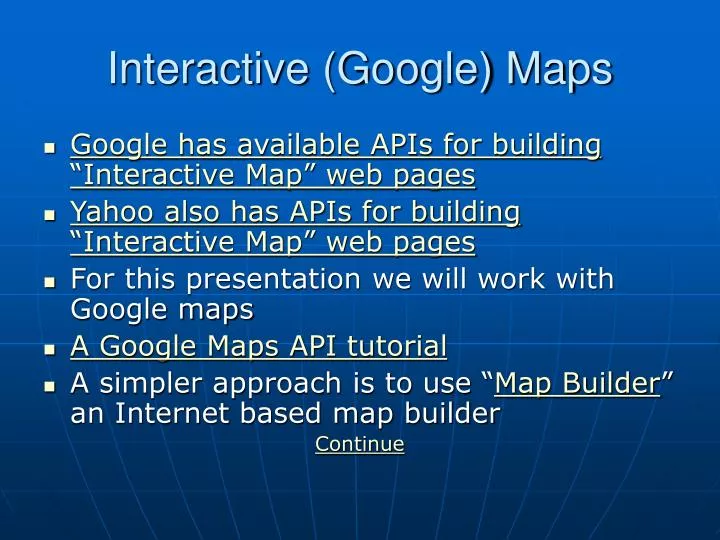 interactive google maps