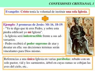 CONFESIONES CRISTIANAS, 1