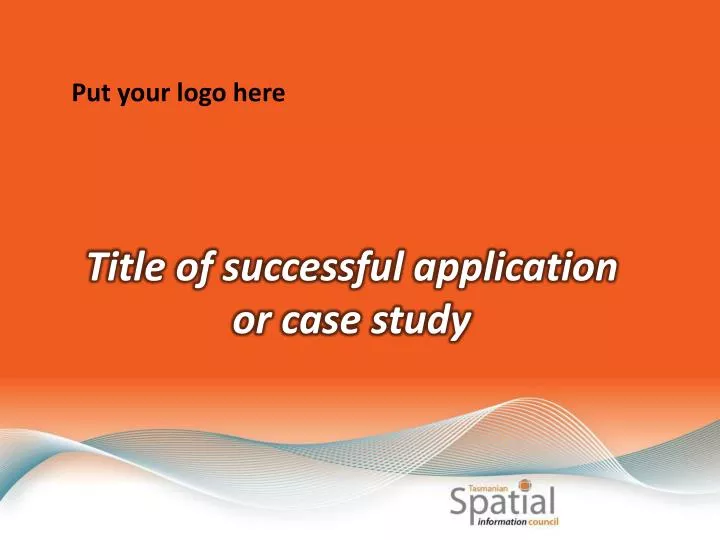 title of successful application or case study