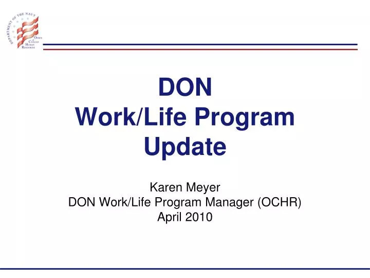 don work life program update