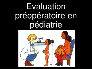 evaluation pr op ratoire en p diatrie