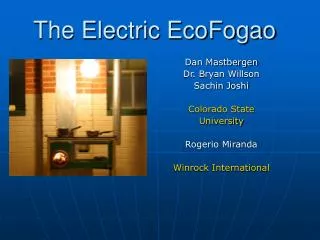 The Electric EcoFogao