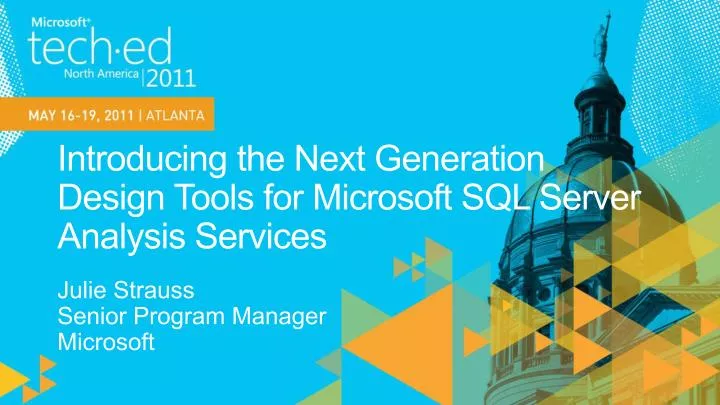 introducing the next generation design tools for microsoft sql server analysis services