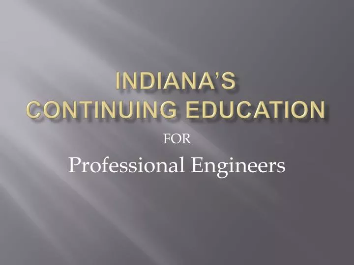 indiana s continuing education