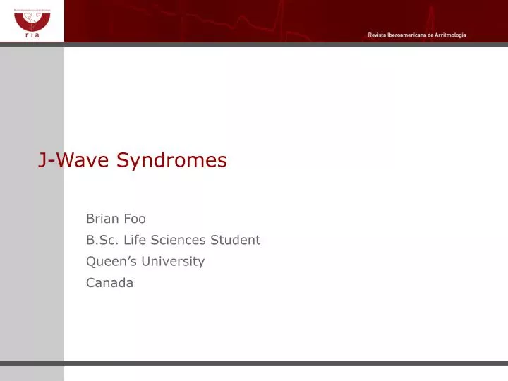 j wave syndromes