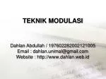 TEKNIK MODULASI - slide 1