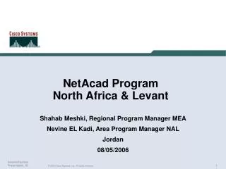 NetAcad Program North Africa &amp; Levant