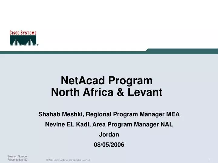 netacad program north africa levant