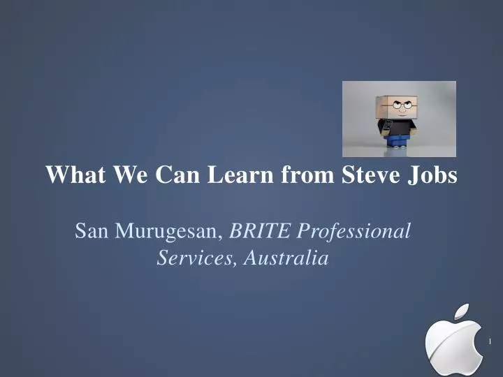 what we can learn from steve jobs